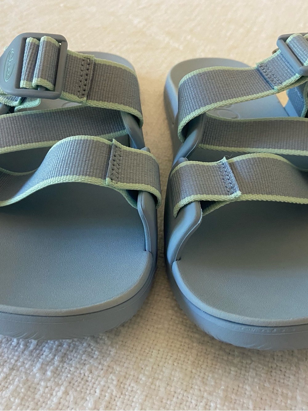 Chaco Chillo Blue Slide Sandals with Pale Green Trim Women’s Size 9 NWT - Picture 9 of 12